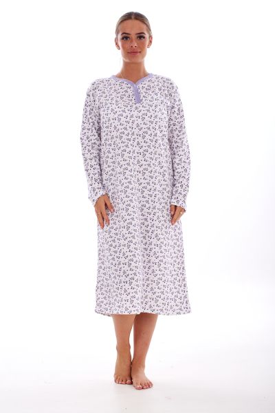 Womens Plus Size Fleece Winter Nighty