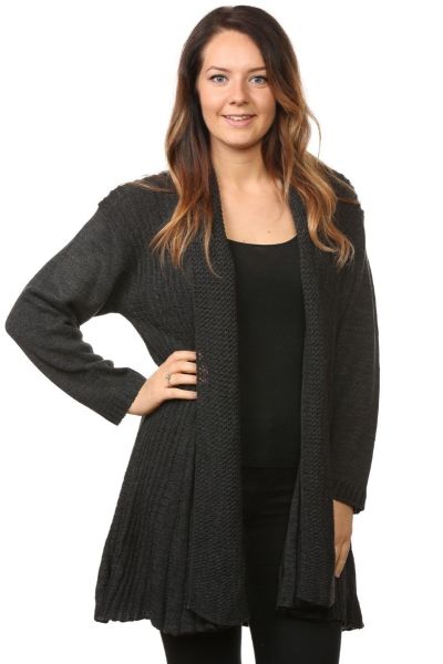 Women Chunky Knit Waterfall Cardigan  