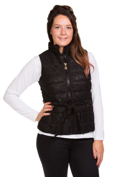 Duck Down Belted Sleeveless Jacket  