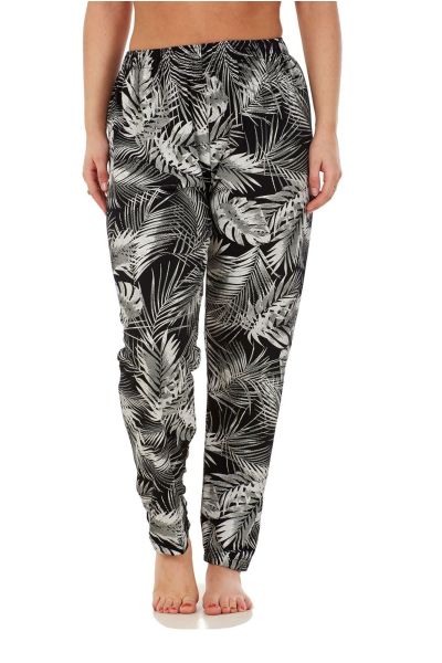 Womens Printed Elastic Harem Pants