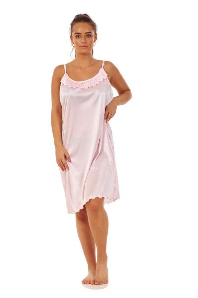 Sleeveless Satin Nightdress