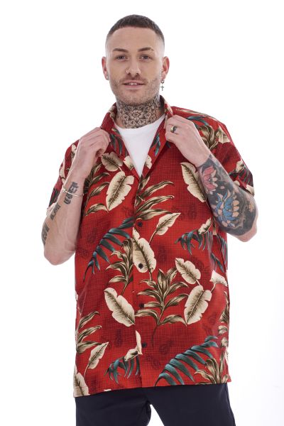 Short Sleeve Hawaiian Shirt Loose Fit