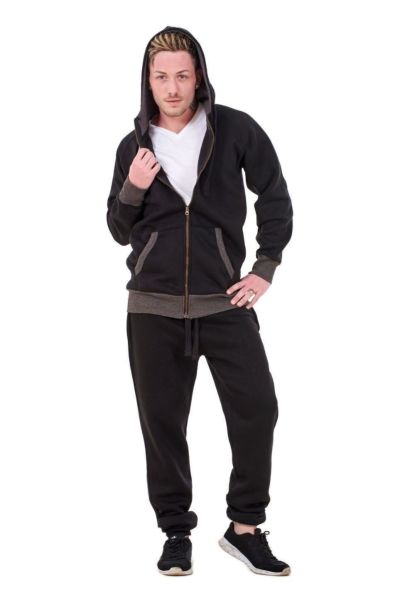 Mens Hooded Tracksuit Cotton Joggers  