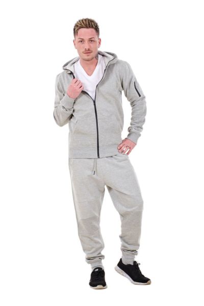 Ribbed Tracksuit Mens Brushed Fleece  