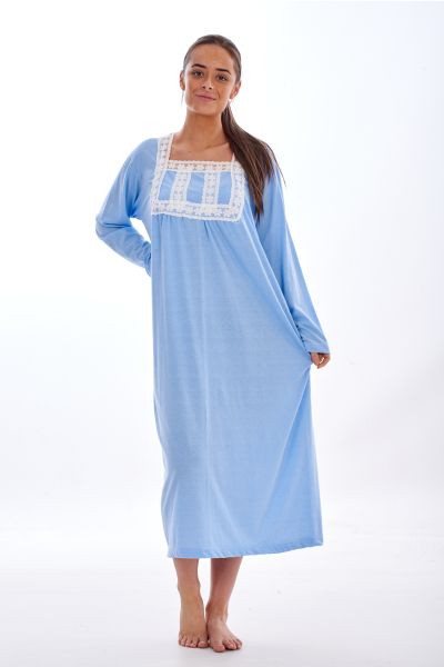 Cotton Long Sleeve Nightie