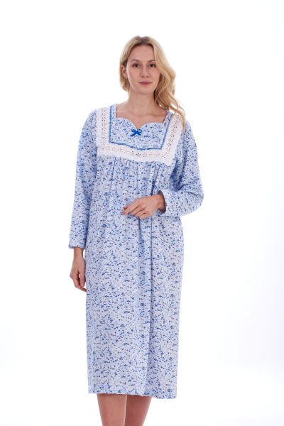 Brushed Cotton Nighties in 3 Colours  